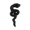 Set of 6 Black Snake Drawer Pulls - 2.25" x 1" - Cabinet Decor